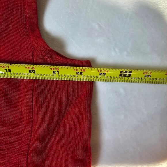 RLX Ralph Lauren 100% Merino Wool Full Zip Vest Red Mens XL - Picture 8 of 8